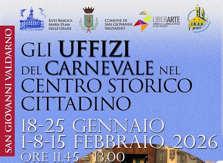 Gli Uffizi del Carnevale 2026 