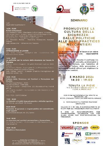 Sicurezza nei cantieri: seminario di livello nazionale