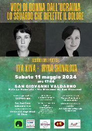 Voci di una donna dall'Ucraina, lo sguardo che riflette il dolore